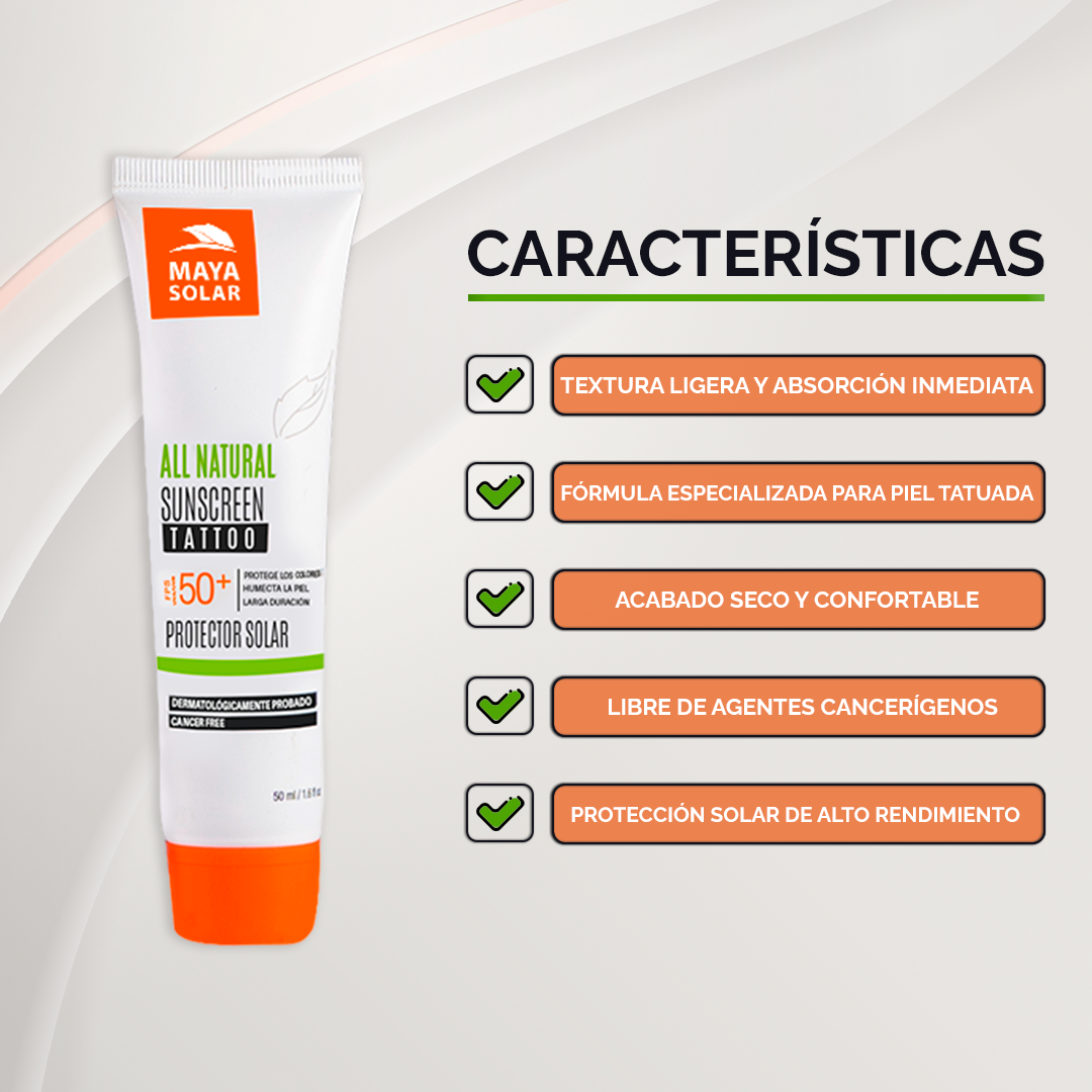 Pantalla Solar Fps50 Tattoo 50 Gr